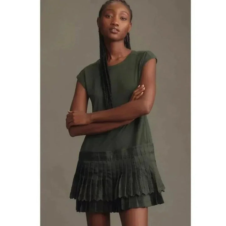 Daily Practice by Anthropologie Solid Set Mini Dress