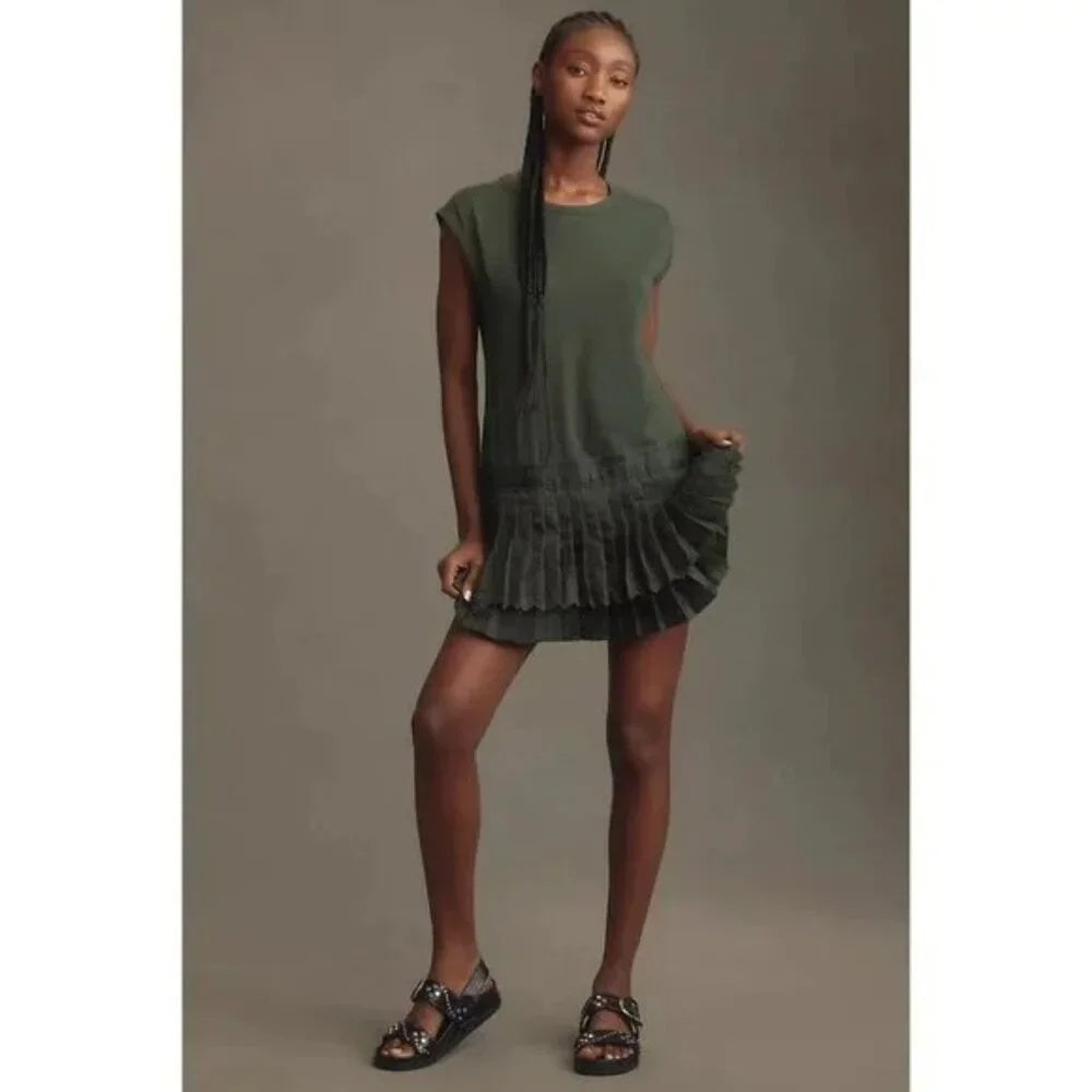 Daily Practice by Anthropologie Solid Set Mini Dress
