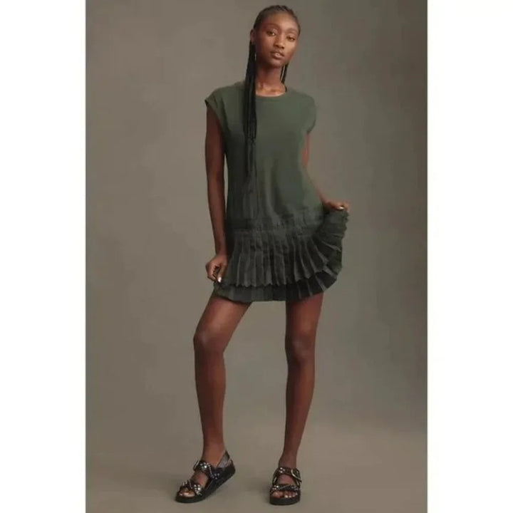 Daily Practice by Anthropologie Solid Set Mini Dress