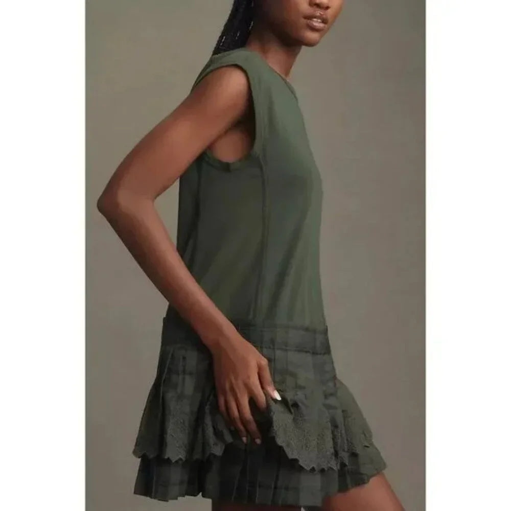 Daily Practice by Anthropologie Solid Set Mini Dress