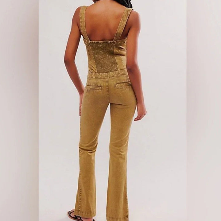 Free People Lucky Day One-Piece Jumpsuit Dress