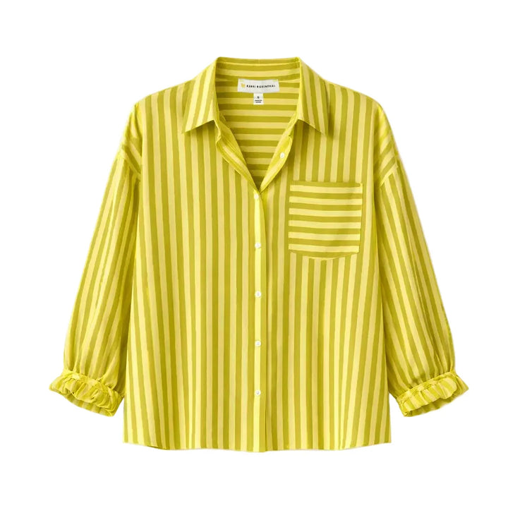 Kerri Rosenthal Tia Faded Stripe Shirt