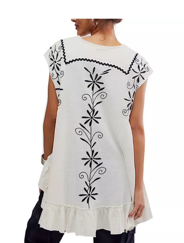 Free People Oaxaca Tee Tunic Top
