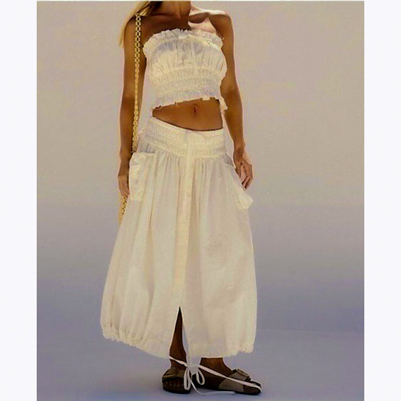 Free People Free-est All The Things Tube Top & Midi Skirt Set