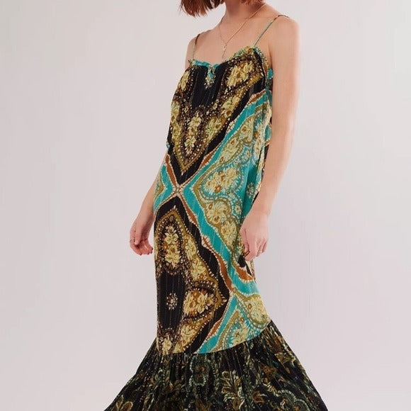 Free people intimately Mojave Mermaid Maxi Slip Dress