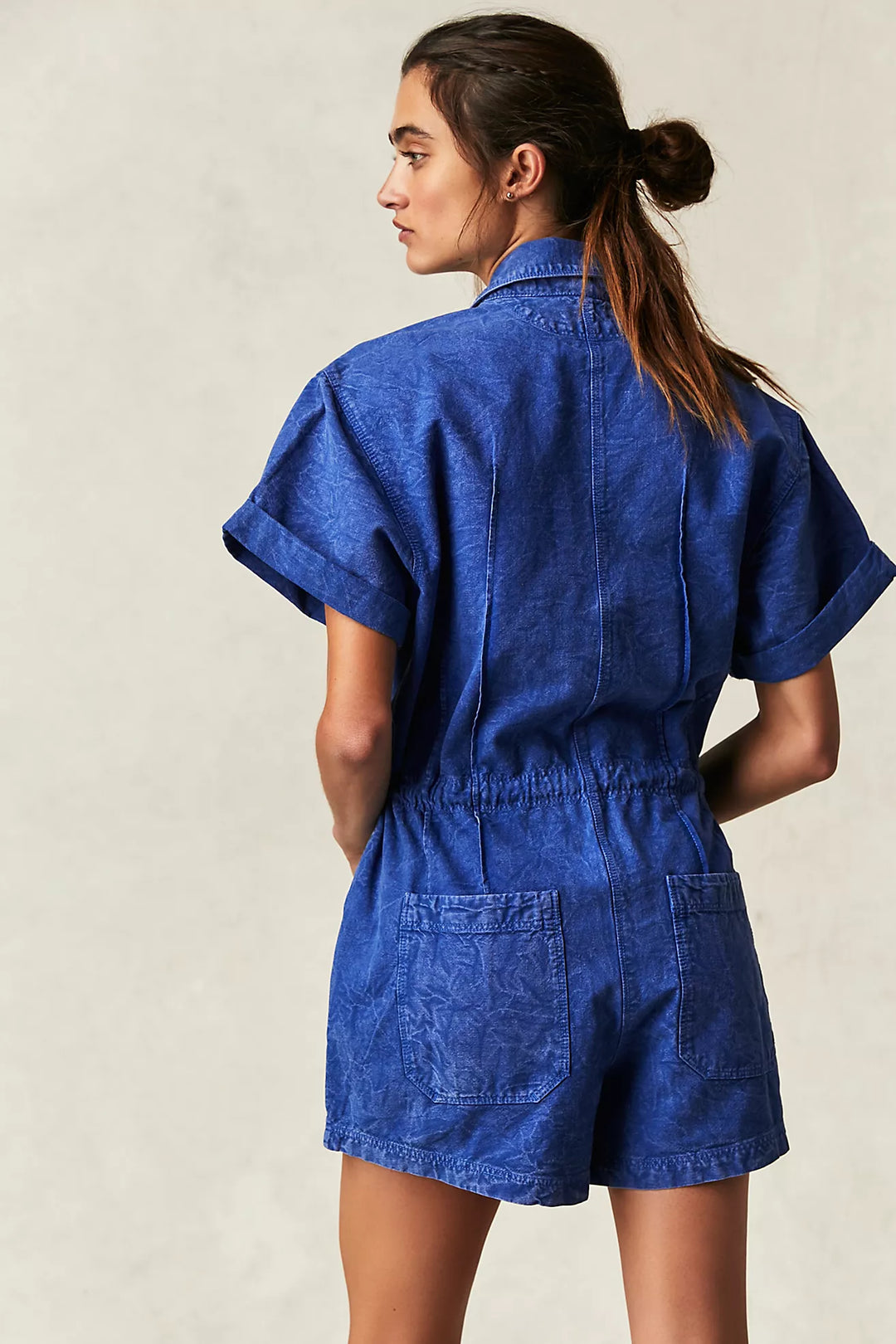 Free People Rhodes Chino Coverall Romper