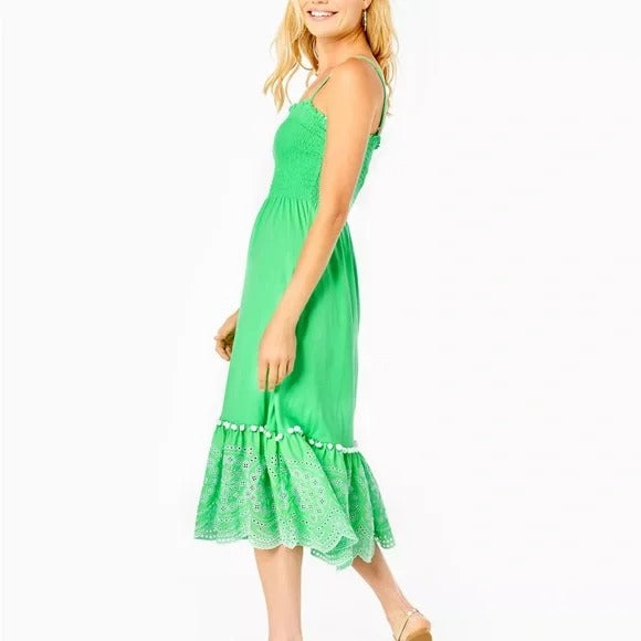 Lilly Pulitzer Modesto Smocked Midi Dress