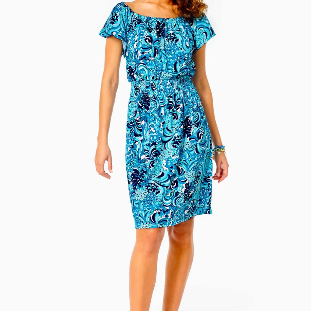 Lilly Pulitzer Clarette Flutter Sleeve Dress
