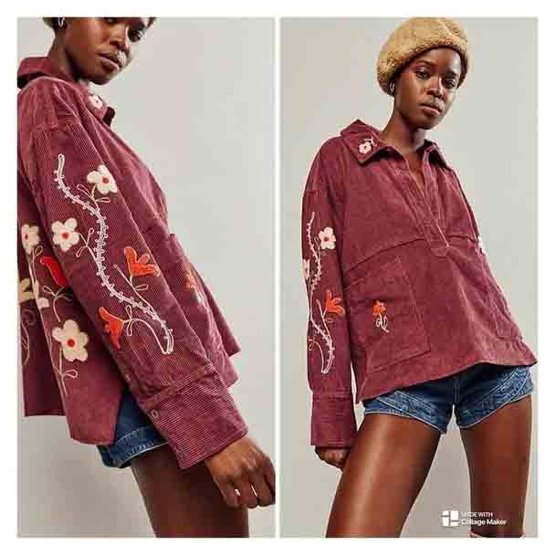 Free People We The Free Winter Bloom Pullover Top