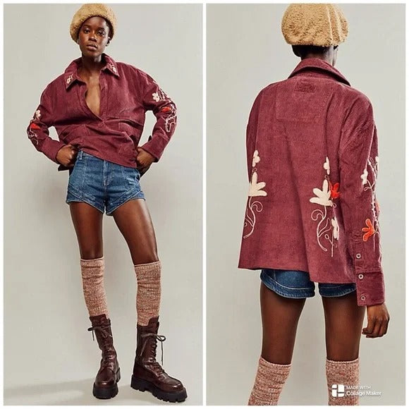 Free People We The Free Winter Bloom Pullover Top