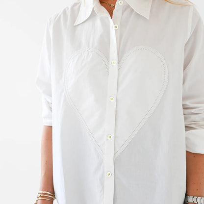 Kerri Rosenthal Mia Shirt Max Heart Tunic Top