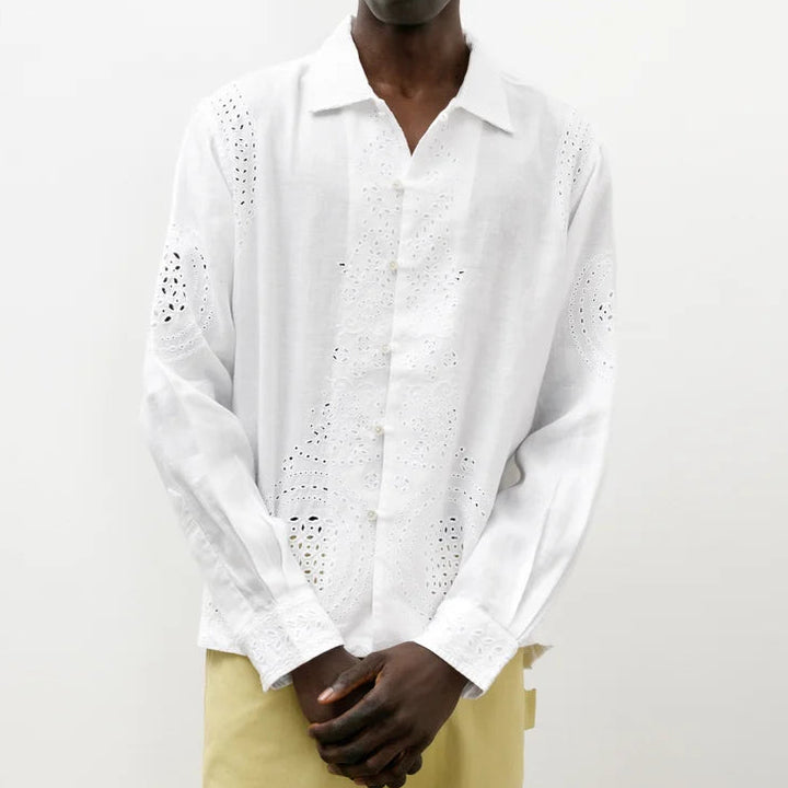 Bode Belvoir Shirt White