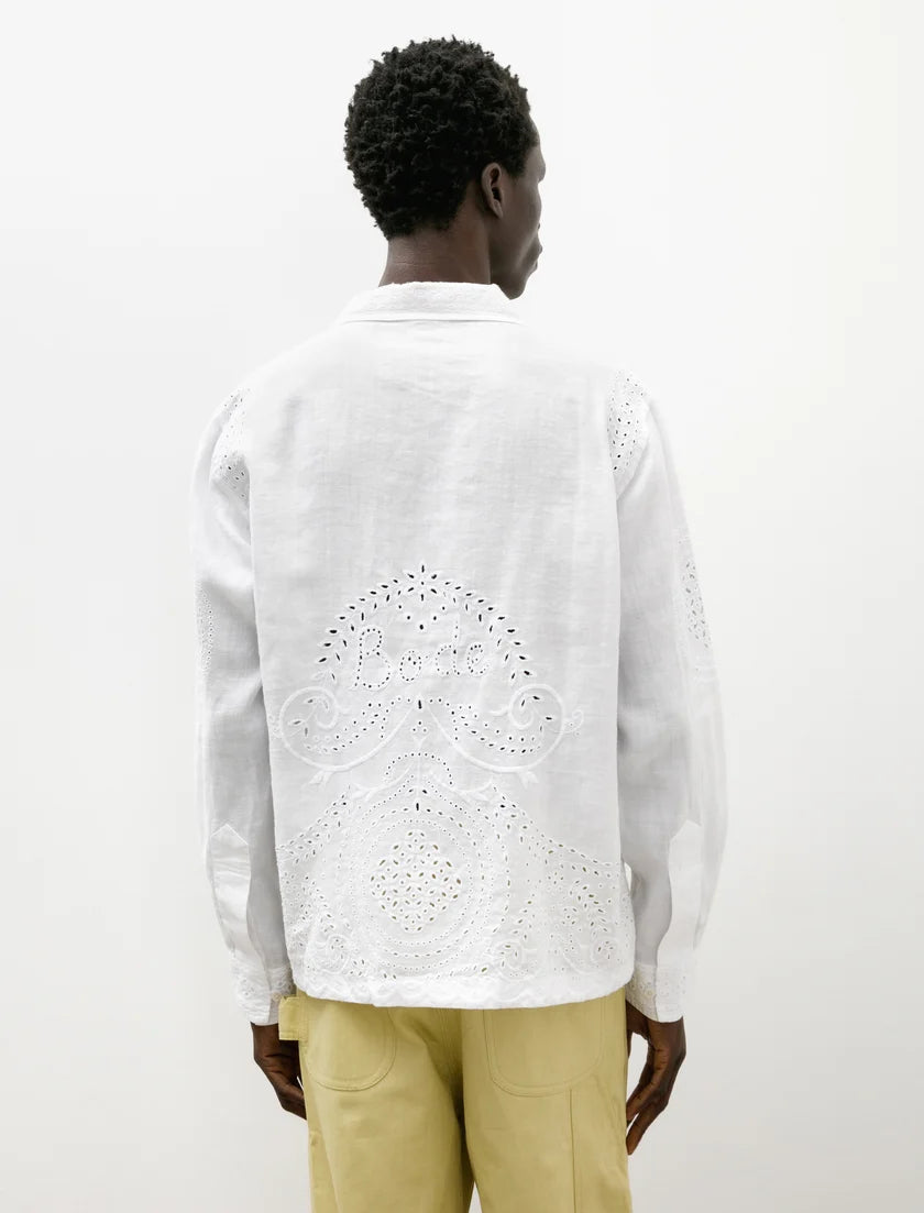Bode Belvoir Shirt White