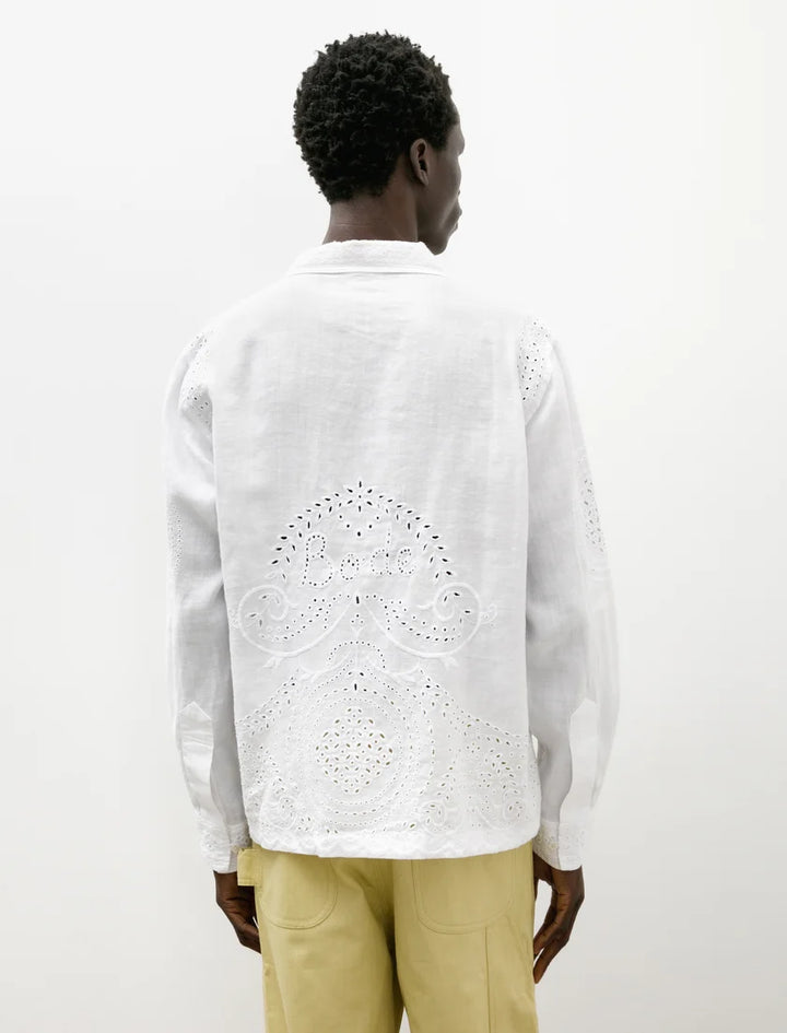 Bode Belvoir Shirt White