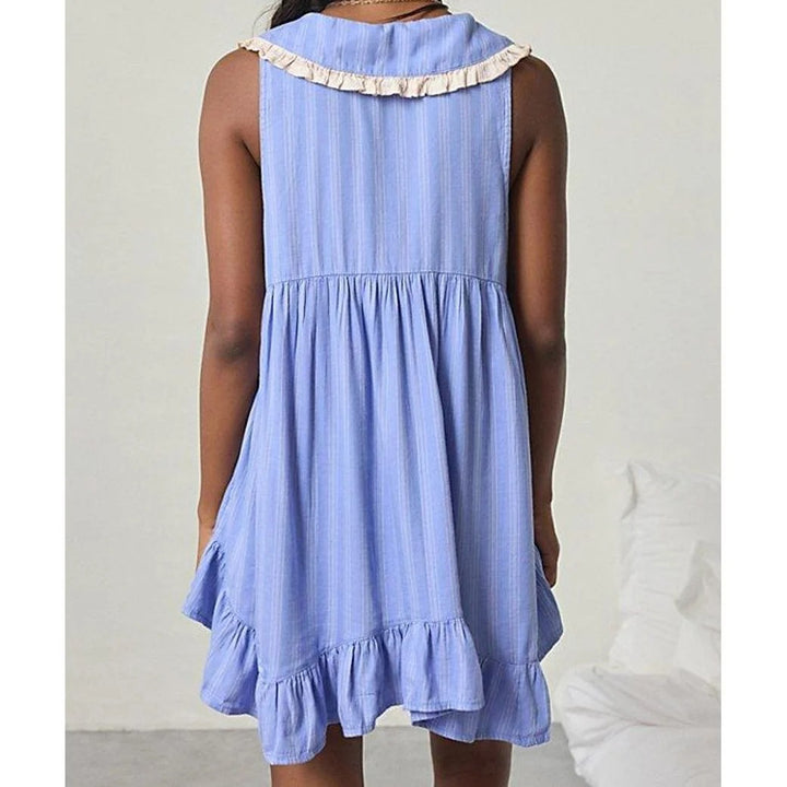 Out From Under Urban Outfitter Lottie Ruffle Collar Babydoll Sleep Dress