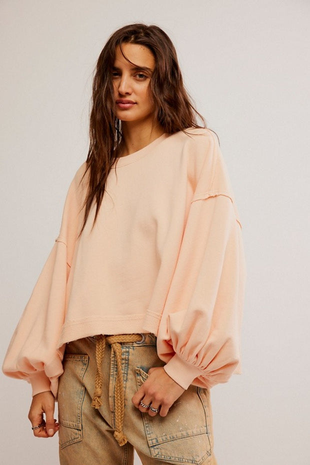 Free People Trish Sweatshirt Top