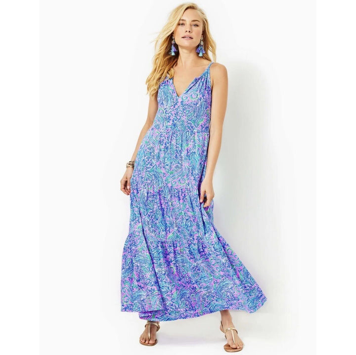 Lilly Pulitzer Maribella Halter Maxi Dress