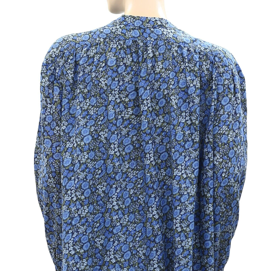 Odd Molly Anthropologie Floral Printed Buttondown Tunic Top