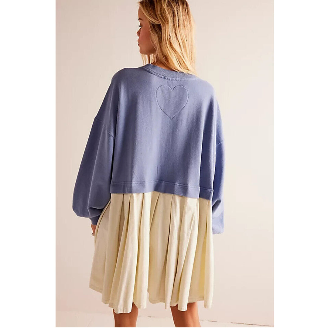 Free People Eleanor Sweatshirt Tunic Dress