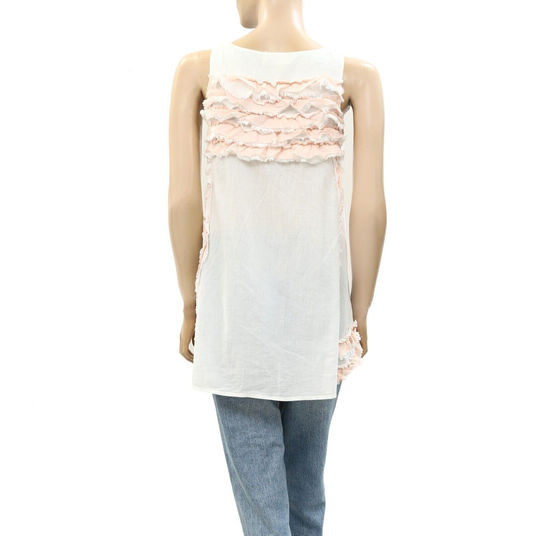 Odd Molly Anthropologie Ruffle Tank Top