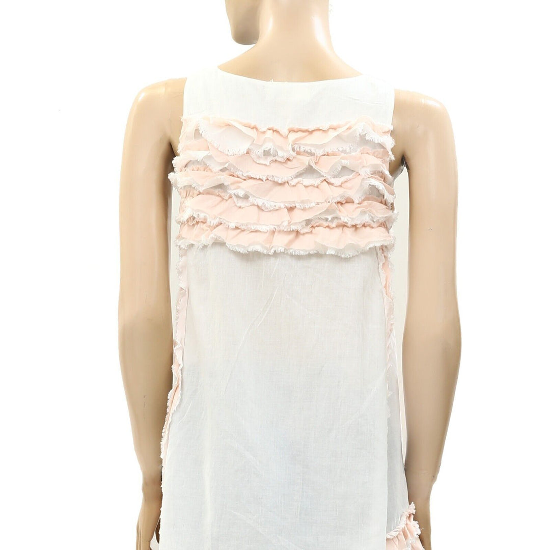 Odd Molly Anthropologie Ruffle Tank Top