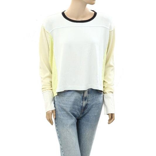 Free People We The Free Colorblock Blouse Tee Top
