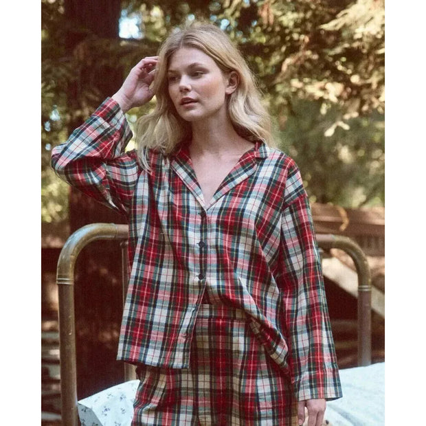 The Great Buttondown The Pajama Shirt Tunic Top