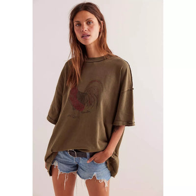 Free People We The Free Farm Friends Tee Tunic Top