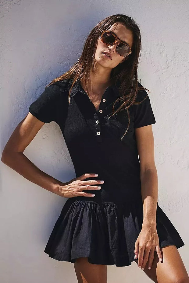 Free People Free-Est Classic Charm Polo Mini Dress