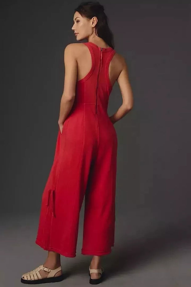 Daily Practice by Anthropologie Seamed Wide-Leg Jumpsuit Dress