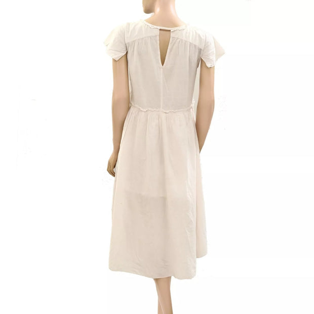 Odd Molly Anthropologie Solid Cotton Midi Dress