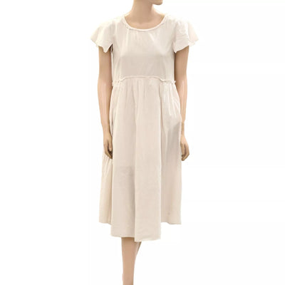 Odd Molly Anthropologie Solid Cotton Midi Dress