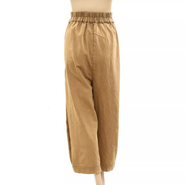 Free People Cool Harbor Wide-Leg Trousers Pants