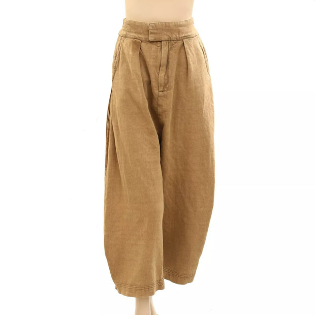 Free People Cool Harbor Wide-Leg Trousers Pants