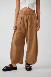 Free People Cool Harbor Wide-Leg Trousers Pants