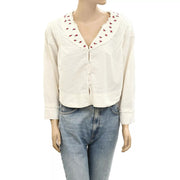 Intimately Free People Sweet As Roses Lounge Blouse Top