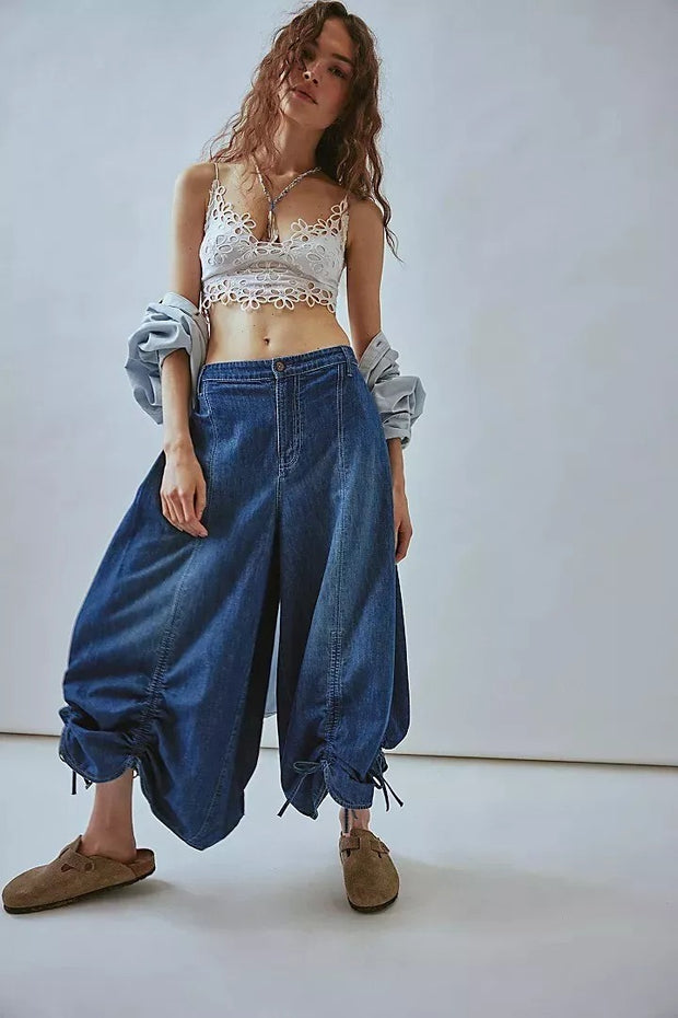 Free People We The Free Lily Fields Cinch Jeans Pants