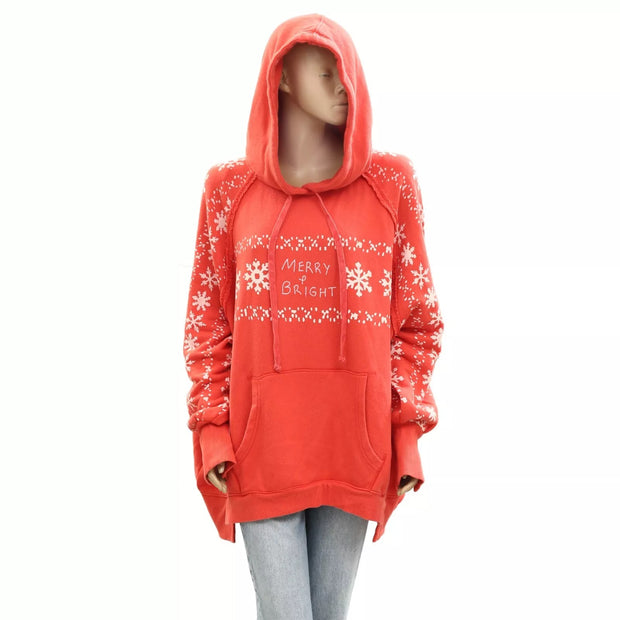 Free People Keepsake Hoodie Sweatshirt Top