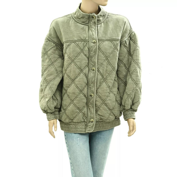 Free People Juno Quilted Jacket Top