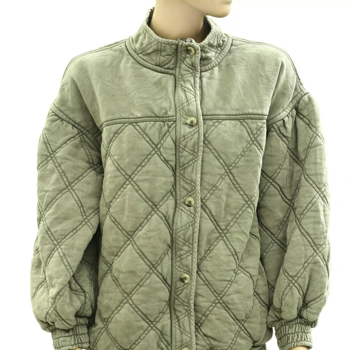 Free People Juno Quilted Jacket Top