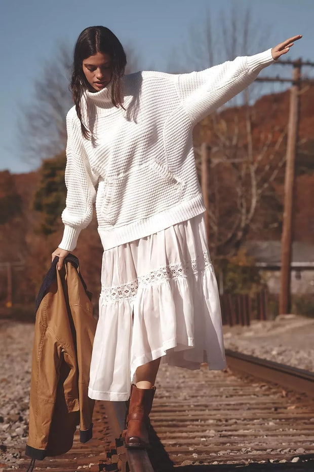 Daily Practice by Anthropologie Chunky Oversized Twofer Sweater Dress