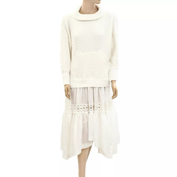 Daily Practice by Anthropologie Chunky Oversized Twofer Sweater Dress