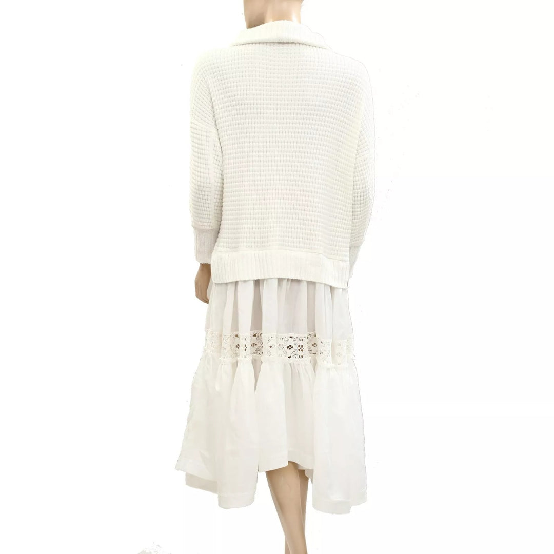 Daily Practice by Anthropologie Chunky Oversized Twofer Sweater Dress