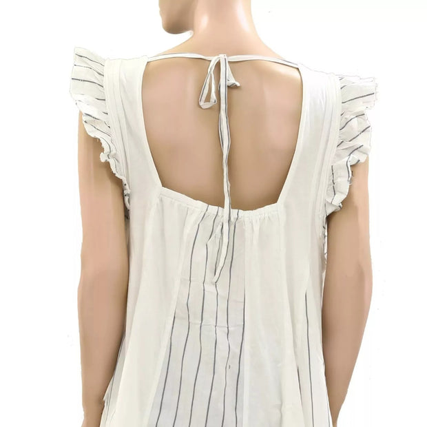 Anthropologie Pilcro Godet Trapeze Flutter Tank Tunic Top