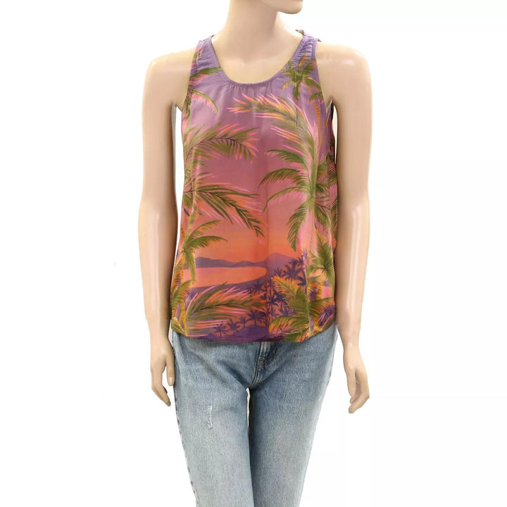 Farm Rio Anthropologie Regatta Sossego Tank Blouse Top