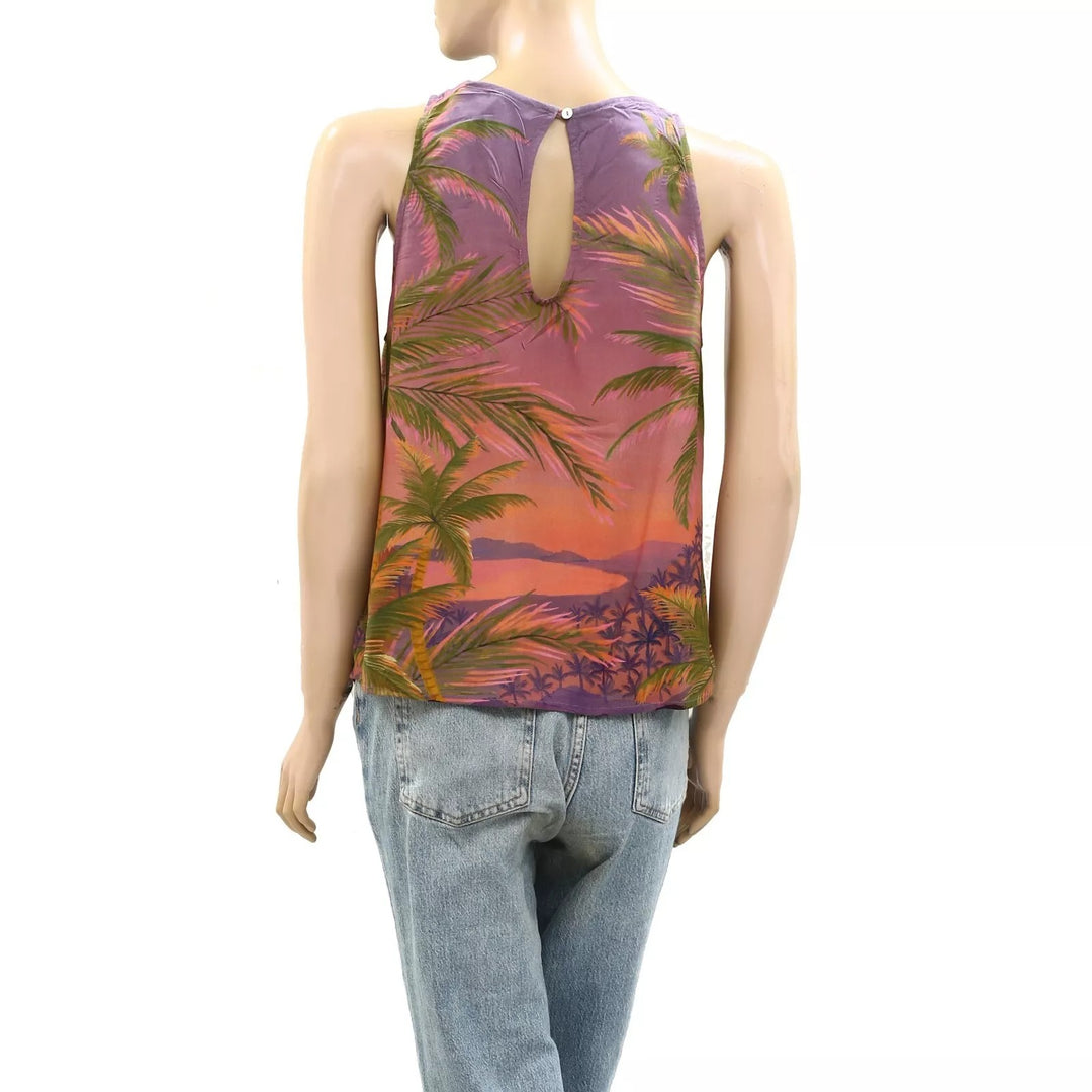 Farm Rio Anthropologie Regatta Sossego Tank Blouse Top