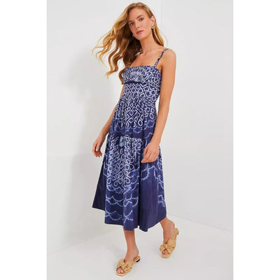 Sea New York Blythe Dye Print Tank Midi Dress