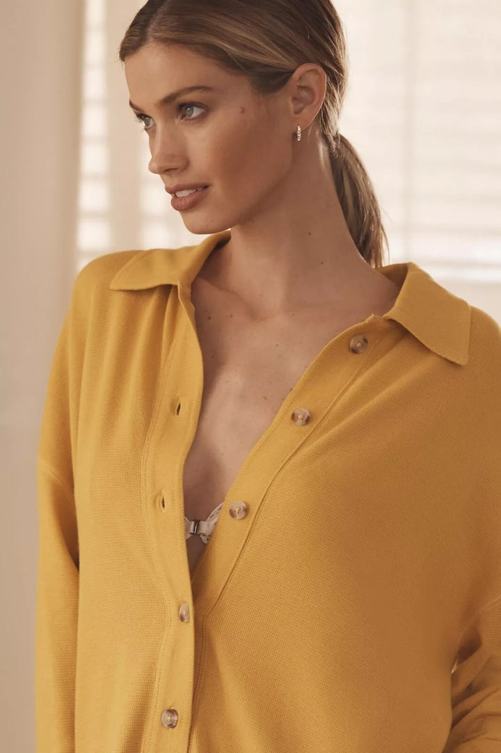 By Anthropologie Waffle Cocoon Romper Dress