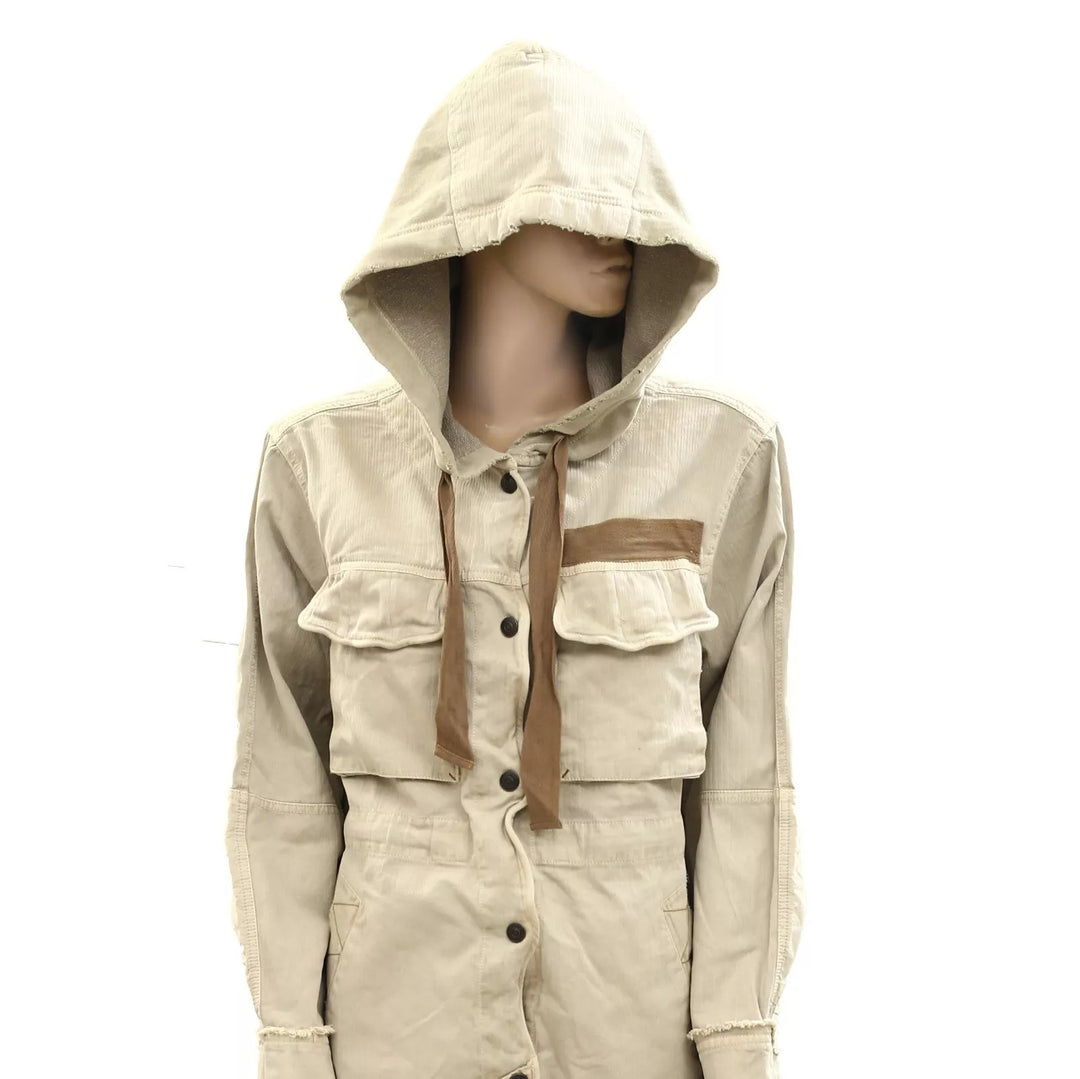 Free People Trapeze Military Jacket Top