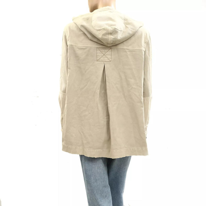 Free People Trapeze Military Jacket Top
